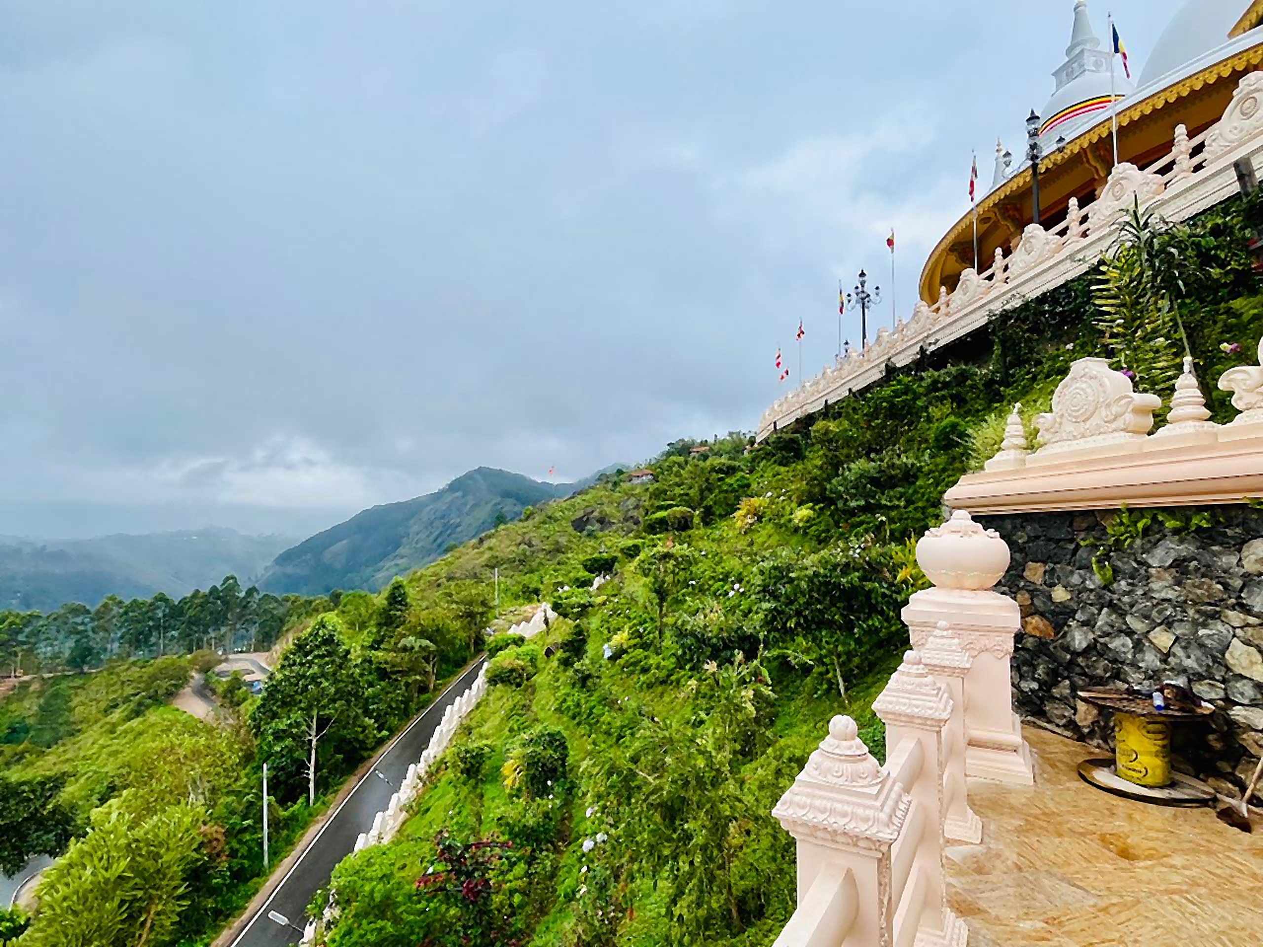 Walking meditation path